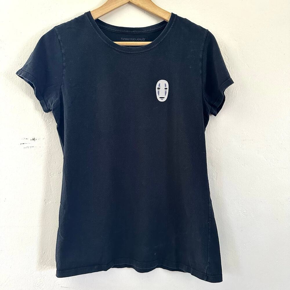 Studio Ghibli Spirited‎ Away Black Short Sleeve Shirt Youth Size Large Women’s S